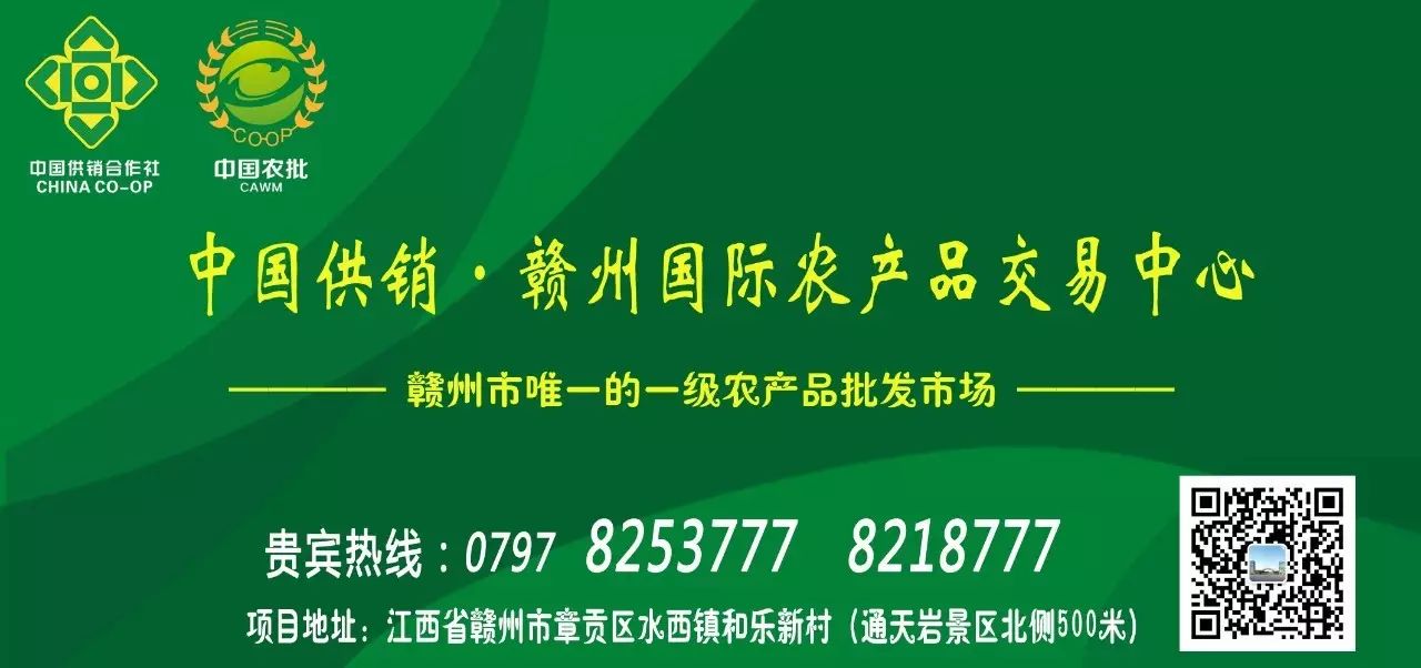 2018 年赣州市章贡区商务局等联合发布公告，介绍中国供销赣州农产品国际交易中心项目