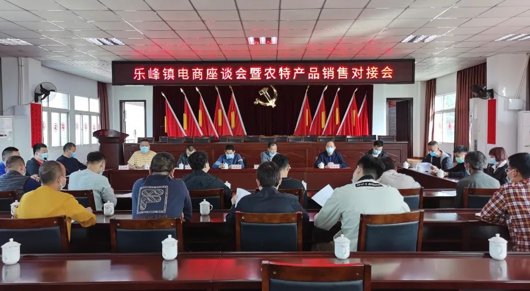 乐峰镇电商座谈会_农产品对接会_农特产品销售对接会