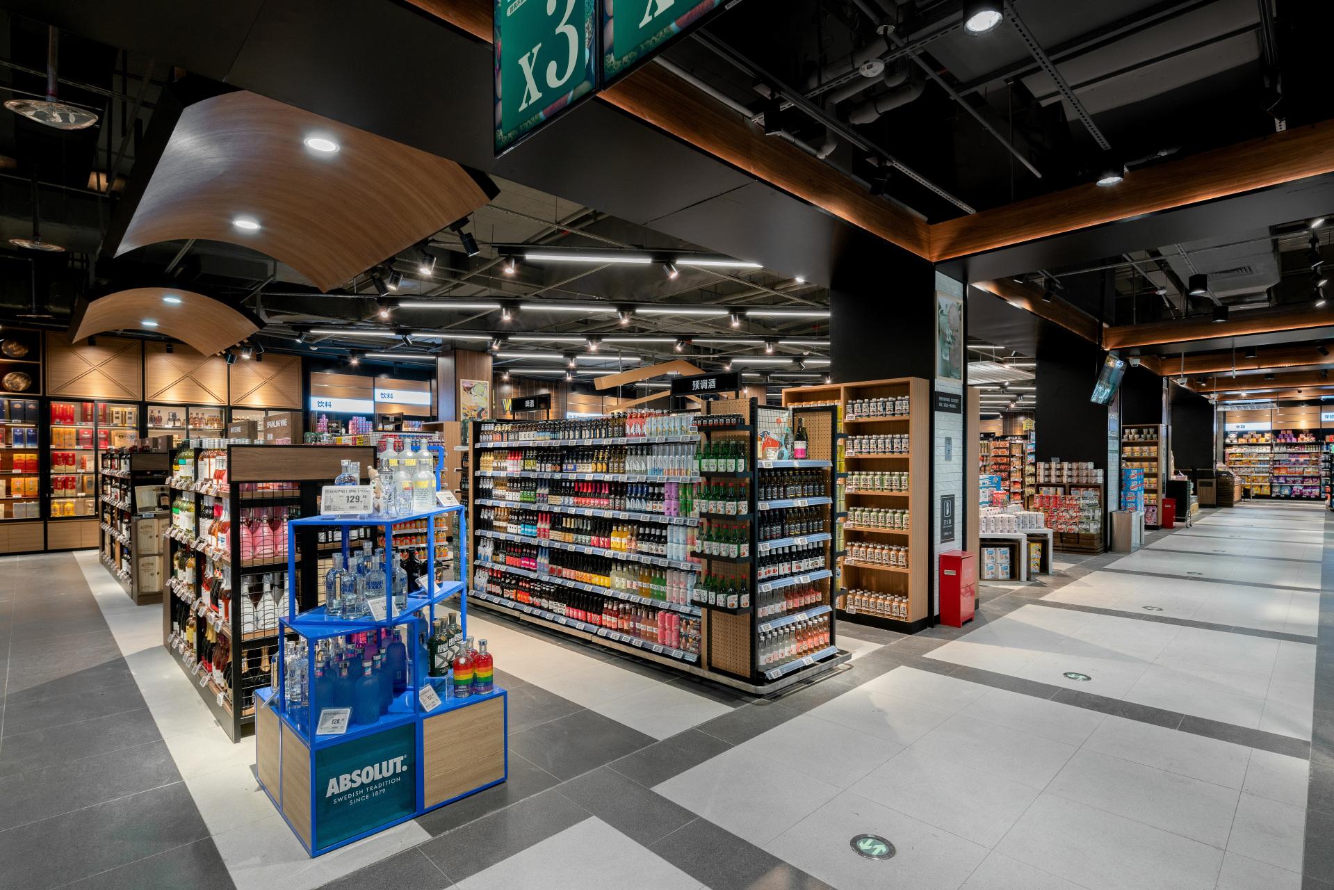 陕西超市装修设计_西安生鲜超市装修施工_农产品仓库装修