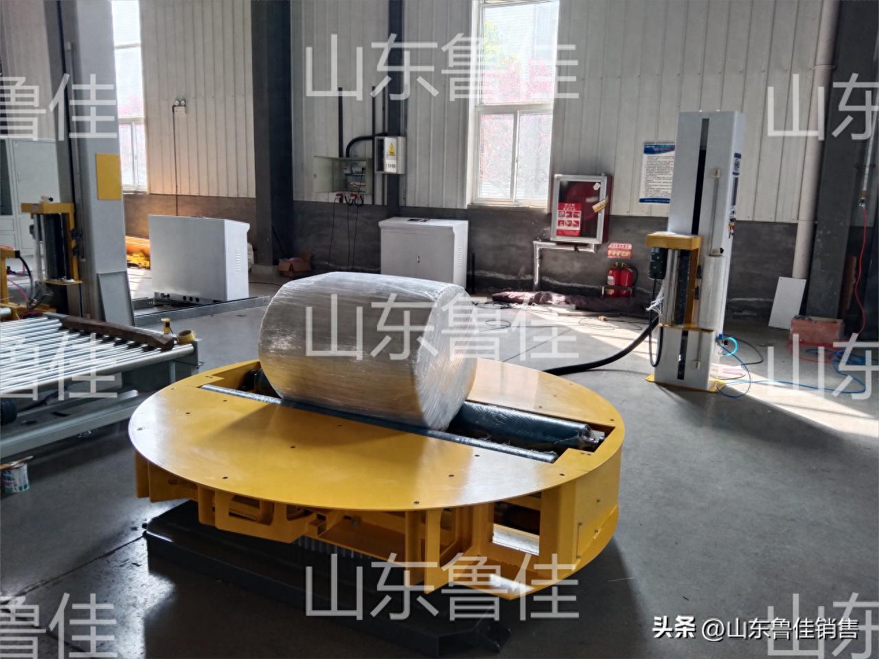 全自动圆筒缠绕机：轴向+径向双缠绕，张力可调包装更紧密