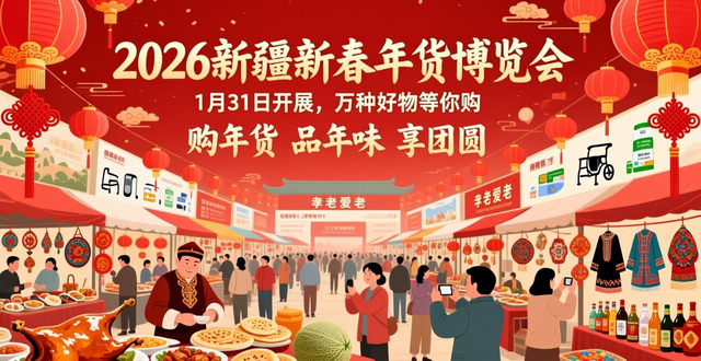 新疆国际会展中心 免门票年货展_2026农产品展销会_新疆新春年货博览会 2026 时间 1月31日至2月14日