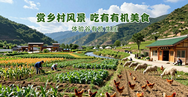 生态农产品竖图_生态有机农场搭建_种养堆肥生态闭环