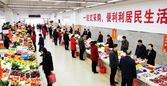 石家庄正定华阳路农贸市场开业 一站式采购便利居民生活