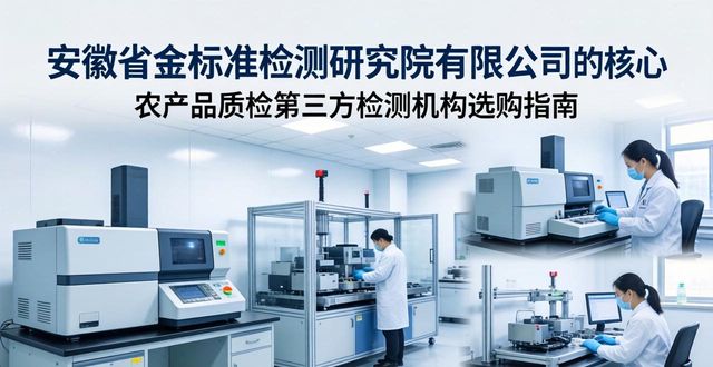 农产品质检_安徽省金标准检测研究院有限公司_农产品检测服务商选型指南