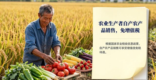 农业生产者自产农产品卖，免增值税