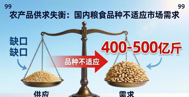 国内粮食供给品种结构不适应市场需求_农产品供求结构失衡_粮食供求缺口400到500亿斤