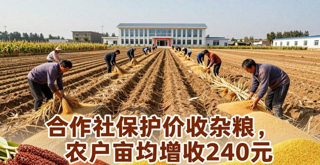 合作社保护价收杂粮，农户亩均增收240元