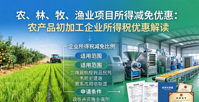企业所得税农林业项目所得减免政策_农产品初加工企业所得税优惠_国家税务总局公告2018年第23号