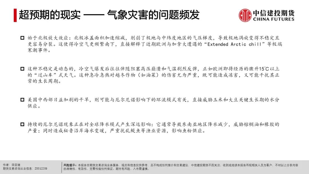 农产品出口市场结构_全球天气异常对农产品影响_农产品种植成本分析