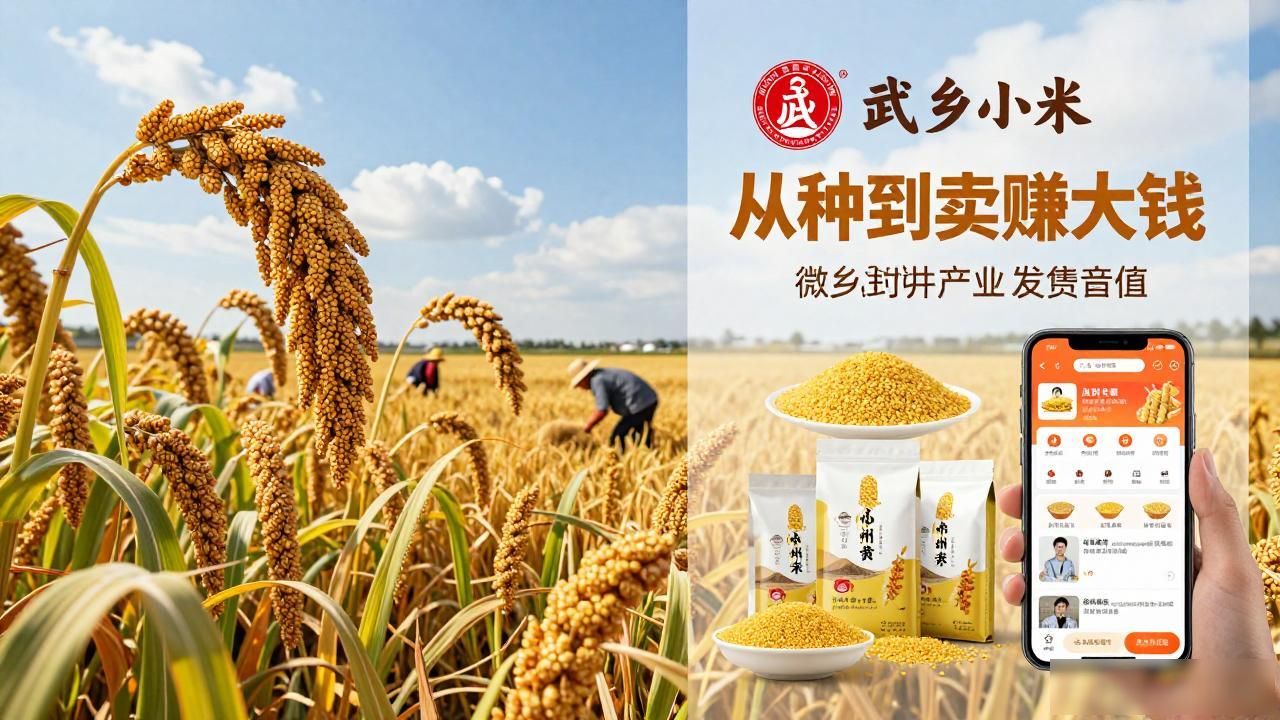 如何开微店卖农产品_武乡小米产业 乡村振兴 电商销售