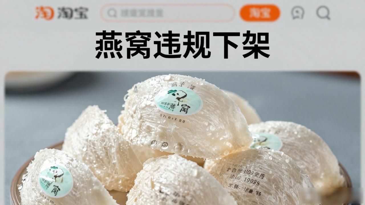 亚硝酸盐超标燕窝电商平台责任_淘宝初级农产品被下架_违规毛燕窝销售平台监管