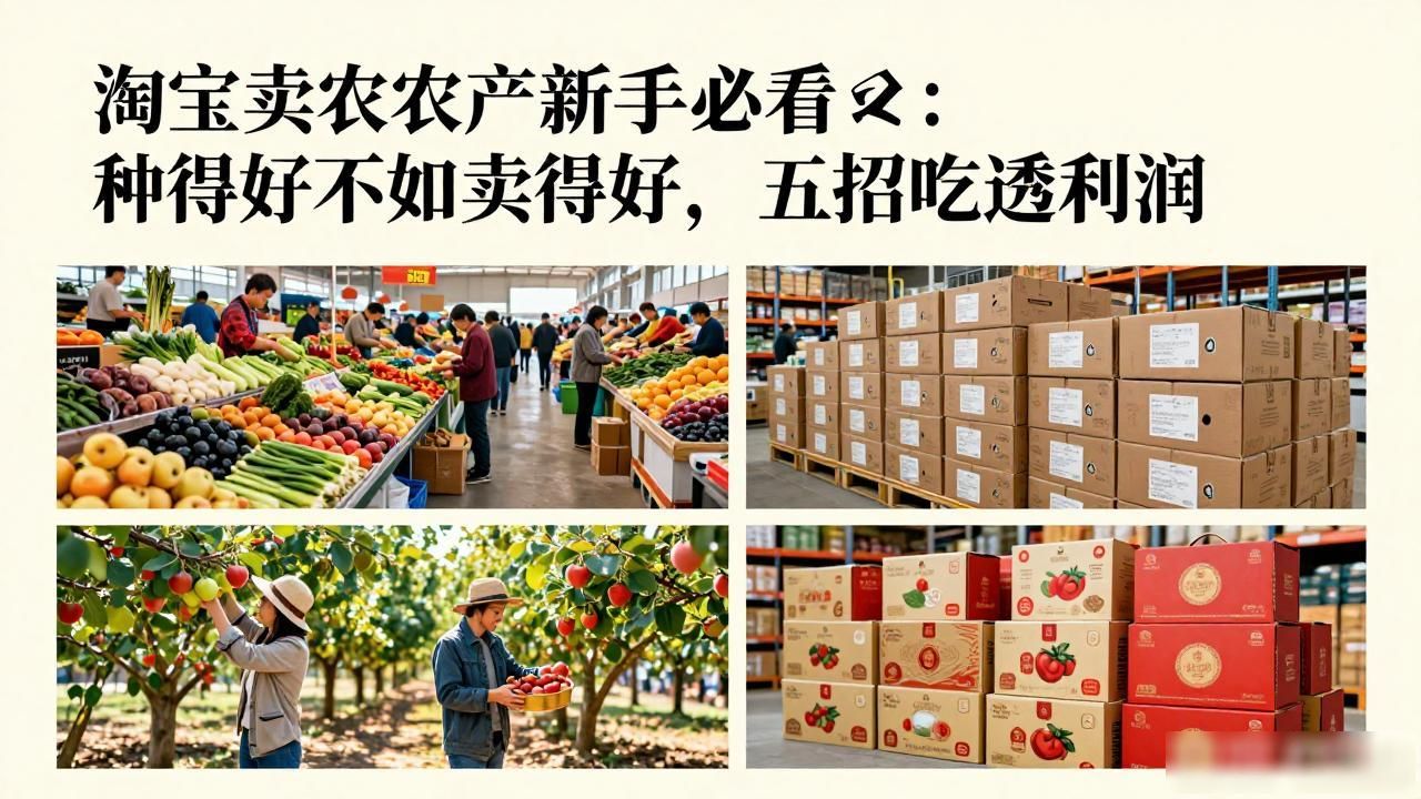 淘宝卖农产品_农产品销售策略_社区团购短视频直播