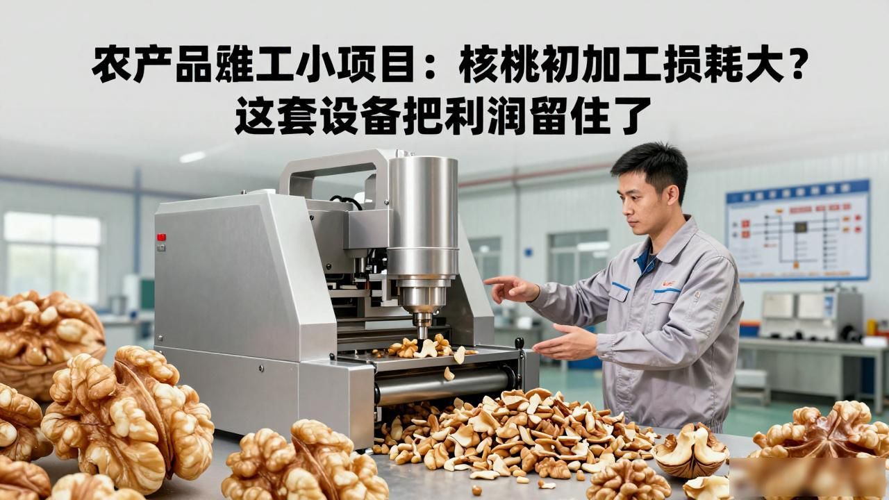 农产品深加工小项目_新疆核桃加工低损耗设备_新疆核桃初加工设备厂家