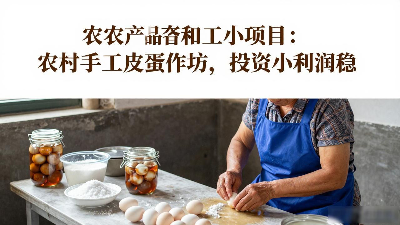 农村皮蛋加工创业_手工皮蛋作坊项目_农产品深加工小项目