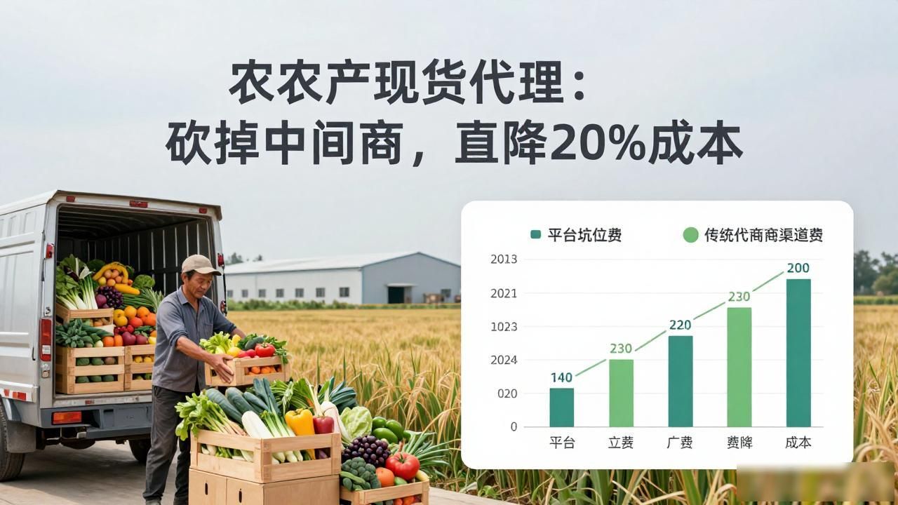 农产品现货代理_电商砍掉中间商_传统商品流通层级多