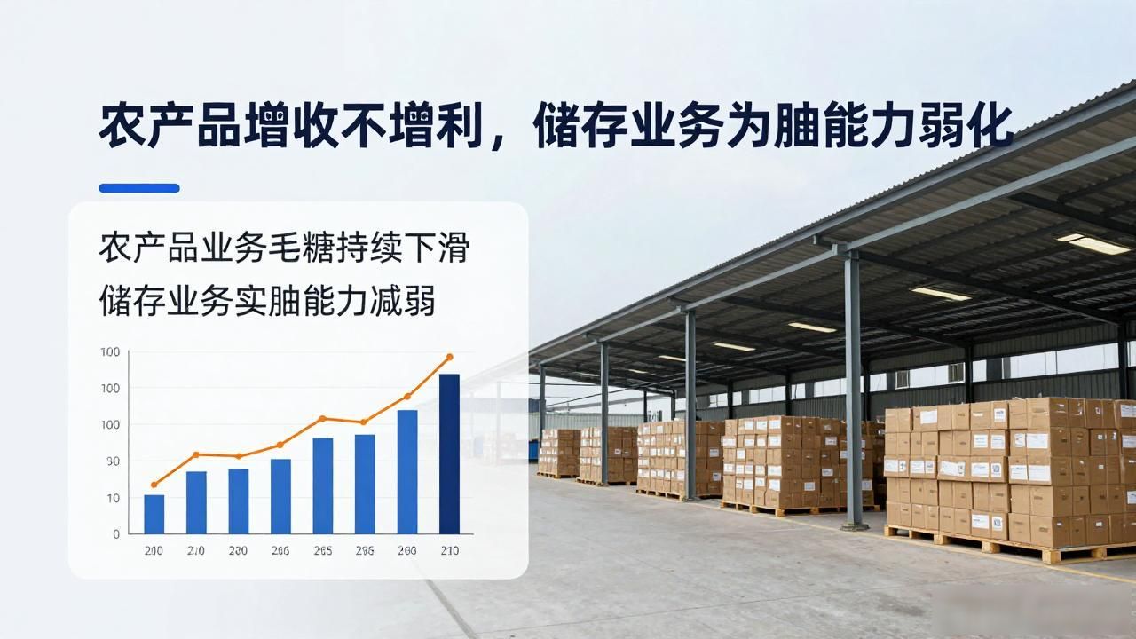 农产品000061.SZ收入增长盈利下降_农产品储存存在问题_农产品批发市场毛利率下滑