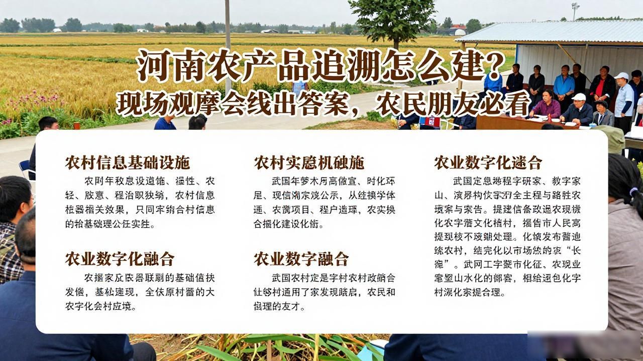 河南省数字乡村农产品质量安全追溯体系建设_农产品质量安全可追溯制度建设理论与实践_鹤壁市农产品质量安全追溯体系现场观摩