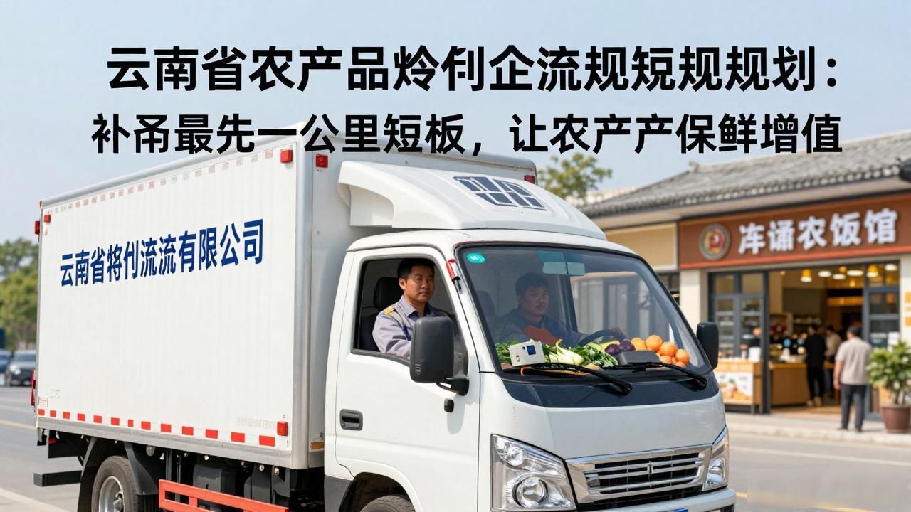 冷链物流提质增效_云南省农产品冷链物流发展规划_农产品产地冷链物流设施建设
