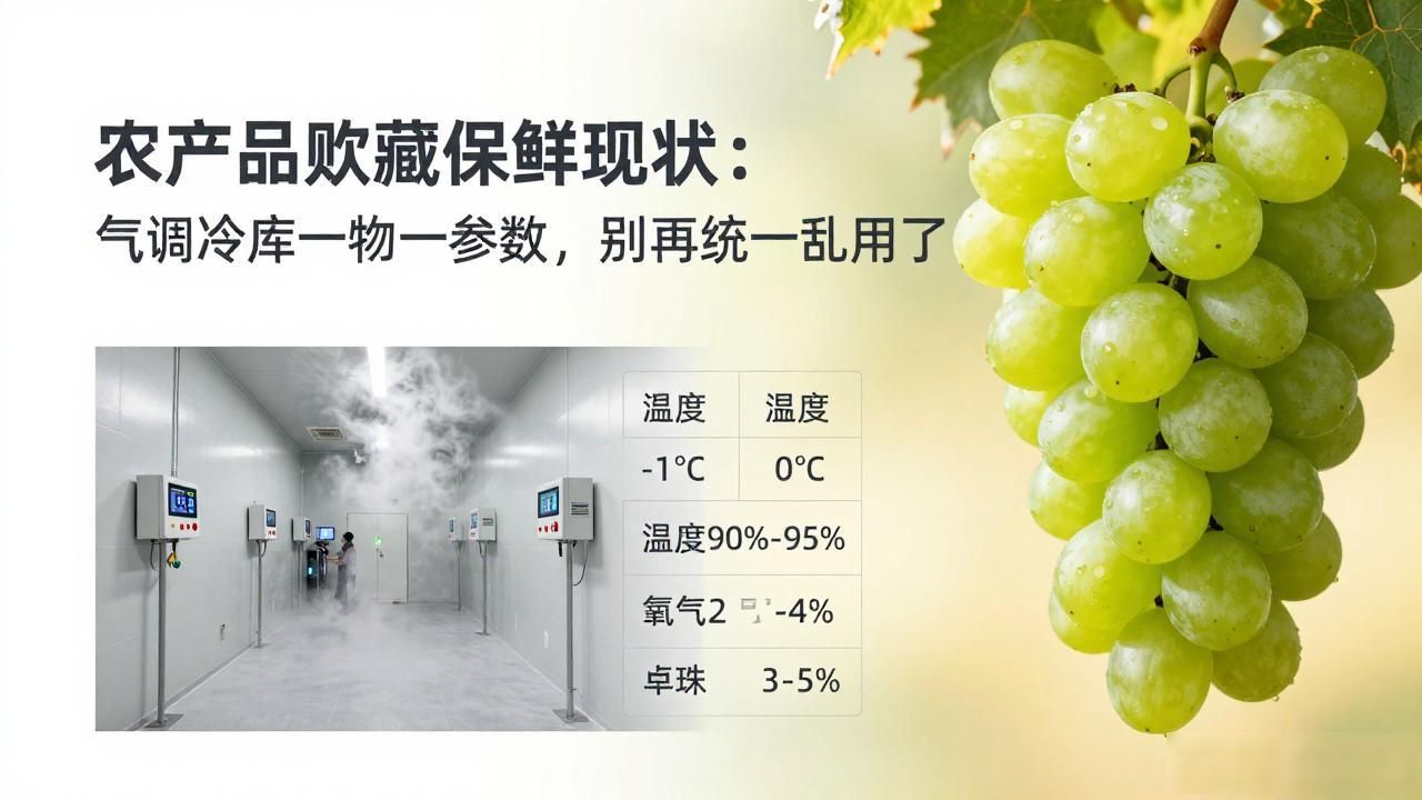 气调冷库果蔬存储参数_农产品贮藏保鲜现状_不同果蔬气调保鲜温湿度