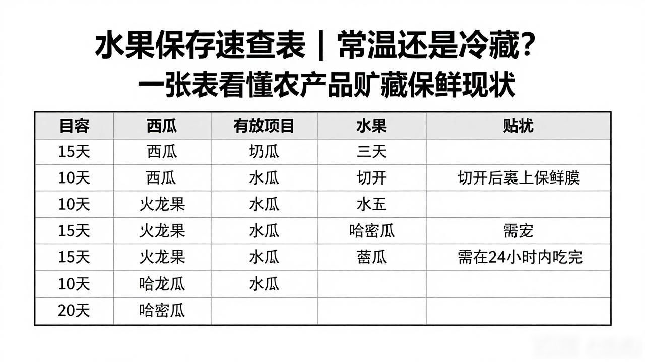 常见水果保存方法_农产品贮藏保鲜现状_居家水果保鲜技巧