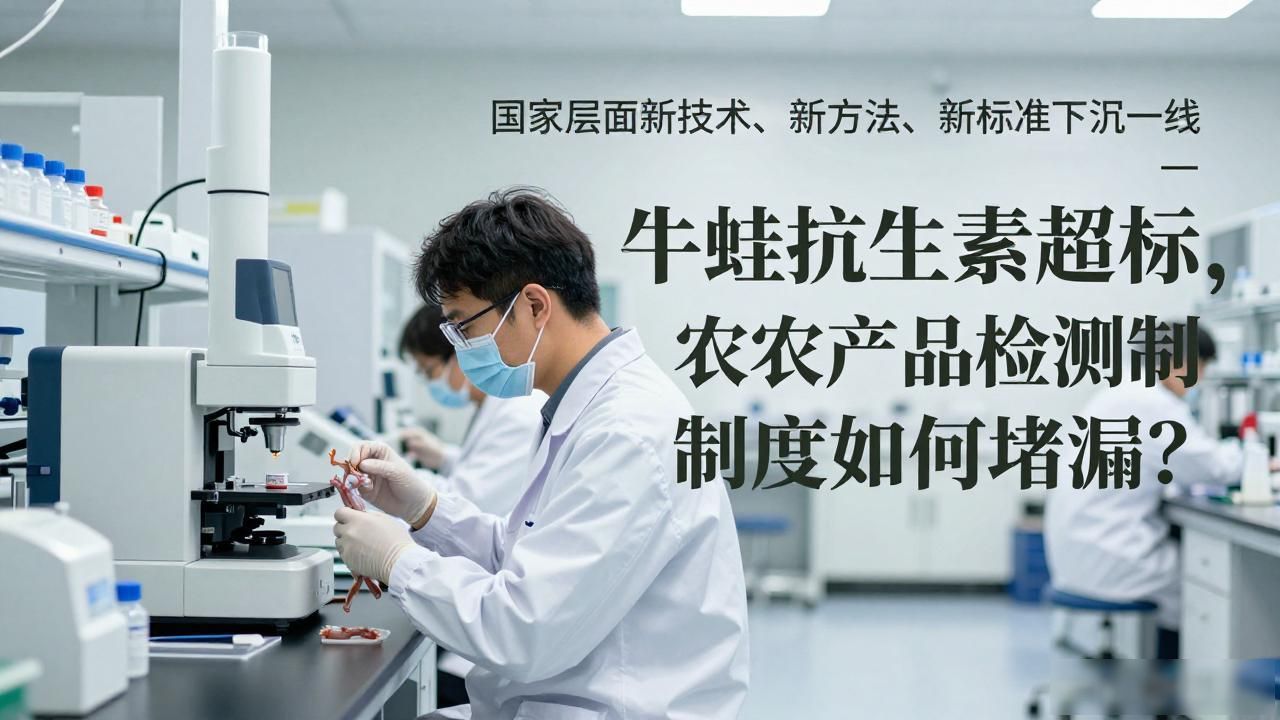 农产品检测制度_抗生素超标牛蛙产销链治理_食品安全全链条监管