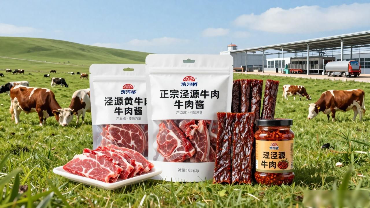 正宗泾源黄牛肉_放心农产品购买平台_宁夏涝河桥肉食品