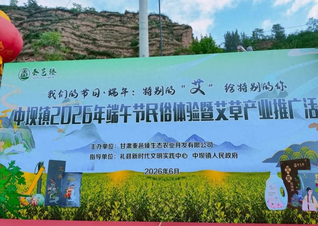 礼县艾草产业电商直播活动_陇南市农产品电子商务_中坝镇特色艾草产业推广