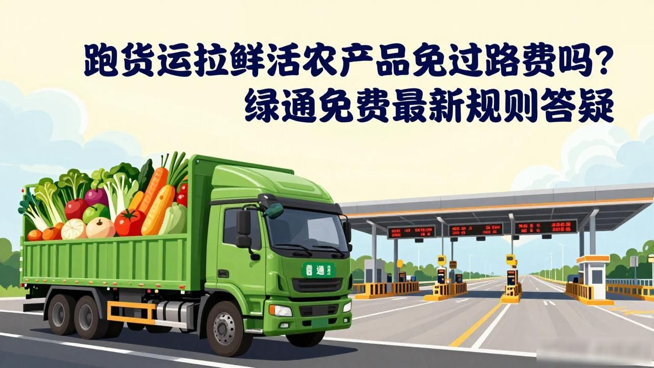 鲜活农产品运输绿色通道办理条件_绿通运输政策_农产品运输免过路费吗